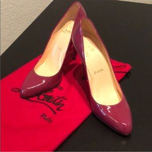 Beautiful Red bottom Christian Louboutin shoes, box and duster bag :)